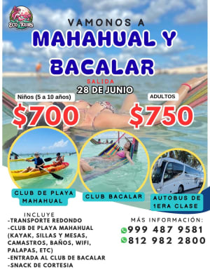 Tours y viajes a playas de Yucatán