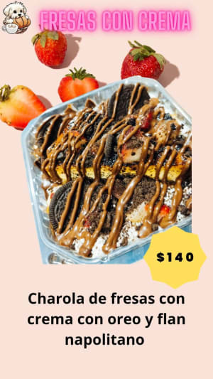 Fresas con Crema Lilu