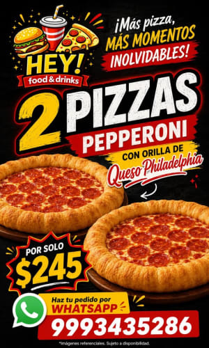 Hey Pizza Food & Drinks