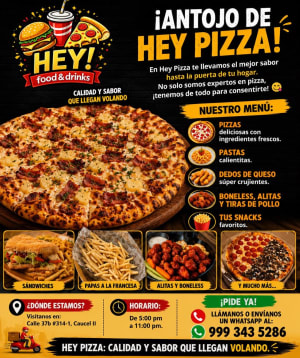 Hey Pizza Food & Drinks