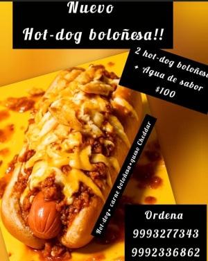 Hot Dog Boloñes Alejandra Miranda