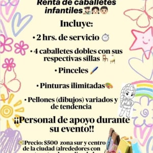 Renta de Caballetes Infantiles