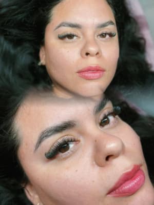 Extensiones de pestañas y laminado de cejas