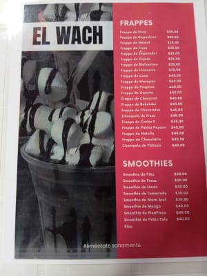 Alitas El Wach frappes y crepas