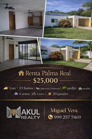 Casa en Renta Privada Palma Real