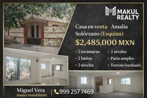Casa en venta Amalia Solórzano Esquina