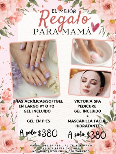 Uñas acrílicas y softgel, Promo Día de las Madres — Altabrisa