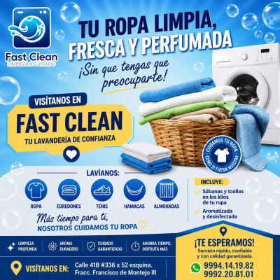 Fast Clean: Lavado rápido de ropa, edredones y más en Francisco de Montejo — Francisco de Montejo