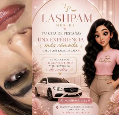 Lashpam Mérida: Extensiones de pestañas con traslado para el Día de las Madres — Los Héroes