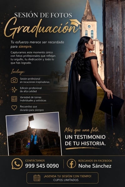 Fotografía de graduación, imágenes para recordar siempre — Kanasín