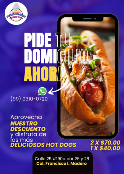 Sabor del Cielo - Hot dogs y postres a domicilio — Mulsay