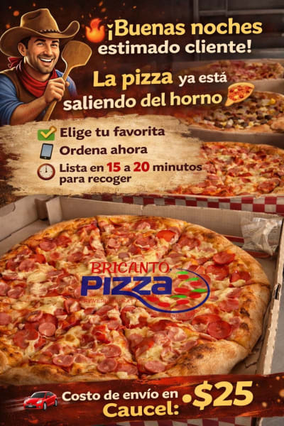 Pizza grande de 3 ingredientes, ¡una bomba de sabor! — Caucel