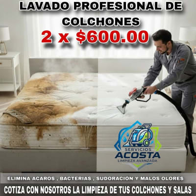 Lavado de colchones, salas y sillones - 2 colchones x $600 — Las Américas