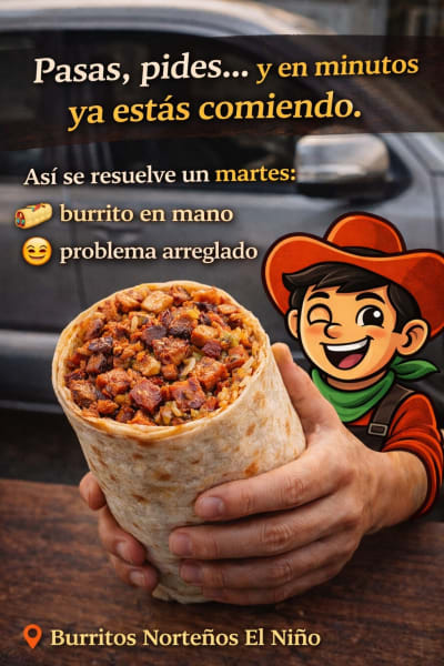Burritos, café de olla y agua fresca - Comida rápida — Las Américas