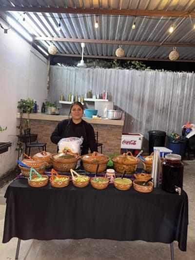 Barra de cazuelas para eventos - Tacos y comida tradicional — Las Américas