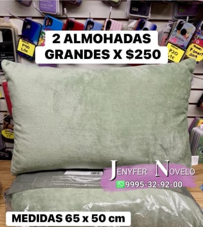 Almohadas 2x$250, cobertores desde $149, edredones desde $319 — Colonia Maya