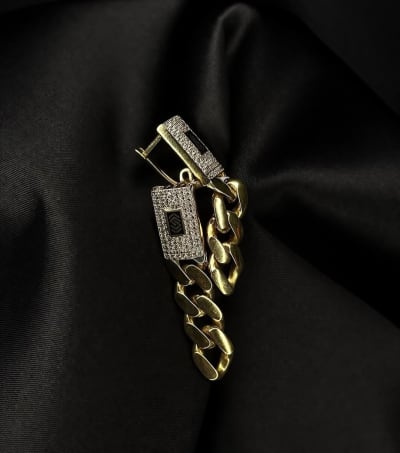 Nueva colección, aretes tipo Mónaco en oro para Mamá — Chembech