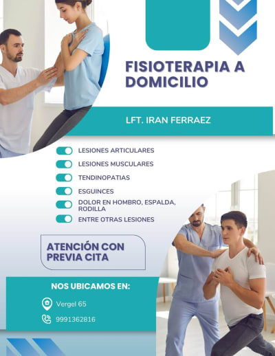 Fisioterapia a domicilio, Irán Ferraez — Vergel