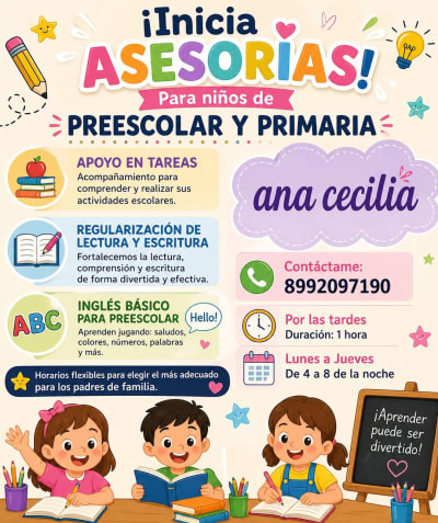 Club de Tareas, apoyo escolar para niños — Caucel