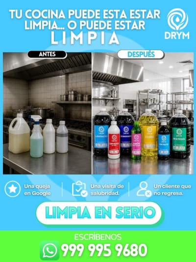 Drym, limpieza profunda para cocinas de restaurante — Altabrisa