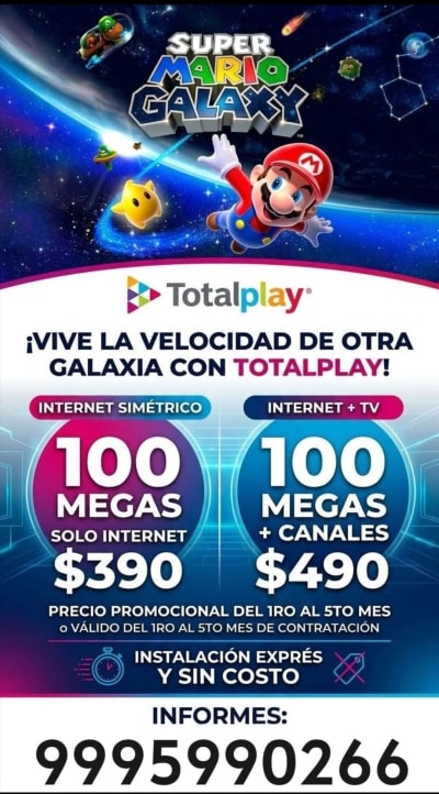 Totalplay Internet Simétrico 100 Megas — Chenku