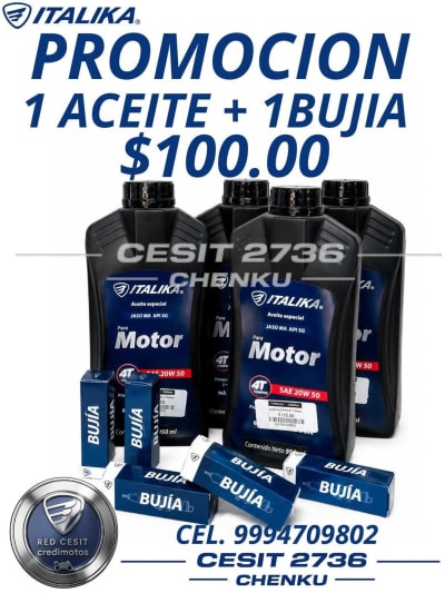 Mantenimiento moto aceite bujía — Caucel