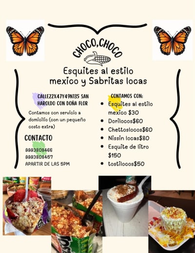 Moco Choco Antojitos — Cielo Alto
