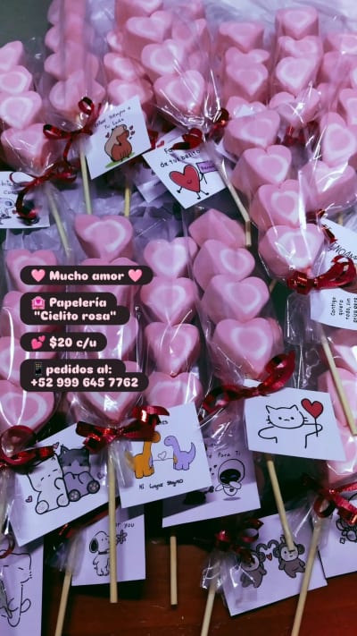 Sunchos con dedicatorias Cielito Rosa — Cielo Alto