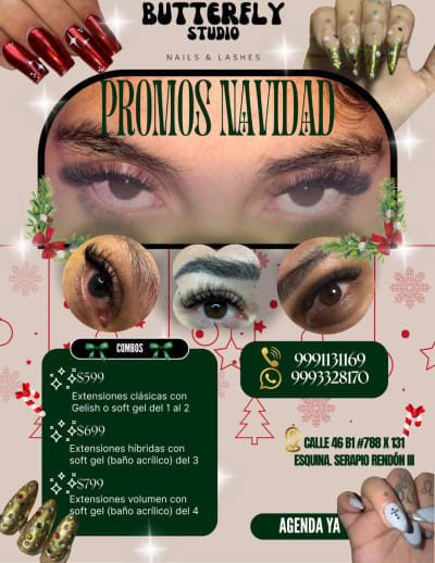 Butterfly Nails and Lashes — Cielo Alto