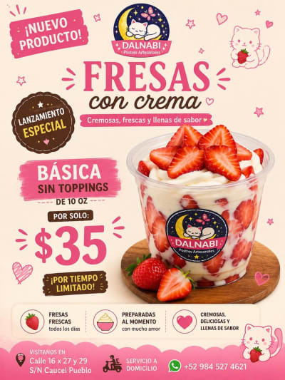 Dalnabi Fresas con Crema — Caucel