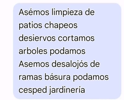 Limpieza y Jardinería Jose Cauich — Caucel