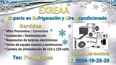 EXREAA Refrigeración y Aires — Emiliano Zapata Sur