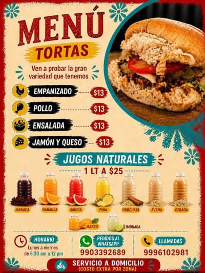 Tortas a domicilio — Santa Isabel