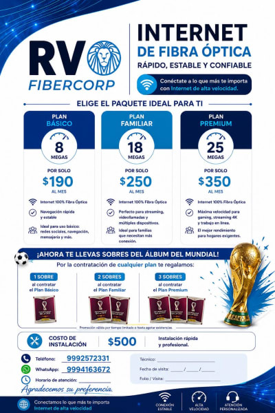 RVO FIBERCORP — Santa Isabel