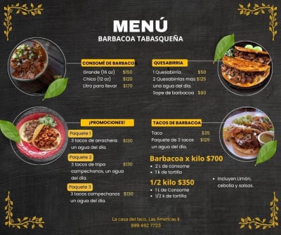 Barbacoa Tabasqueña La Casa del Taco — Las Américas