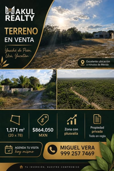 Akul Realty Terreno en Venta Ucú — Las Américas