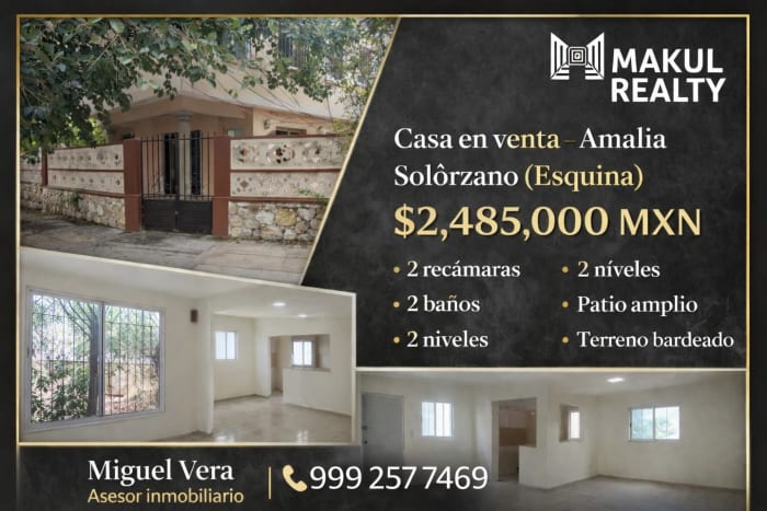 Casa en venta Amalia Solórzano Esquina