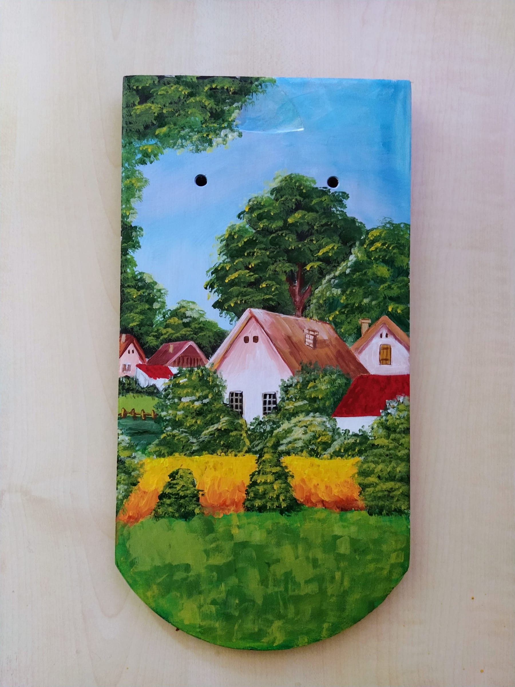 Crep, 2021, Akrilne boje na crepu