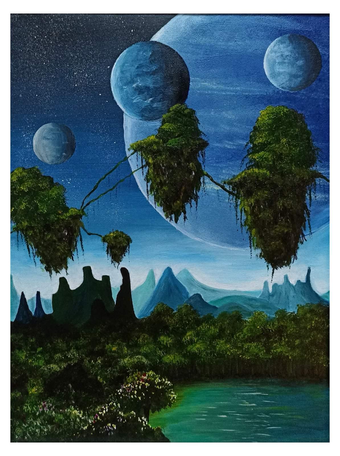 Avatar, 2023, Akrilne boje na platnu