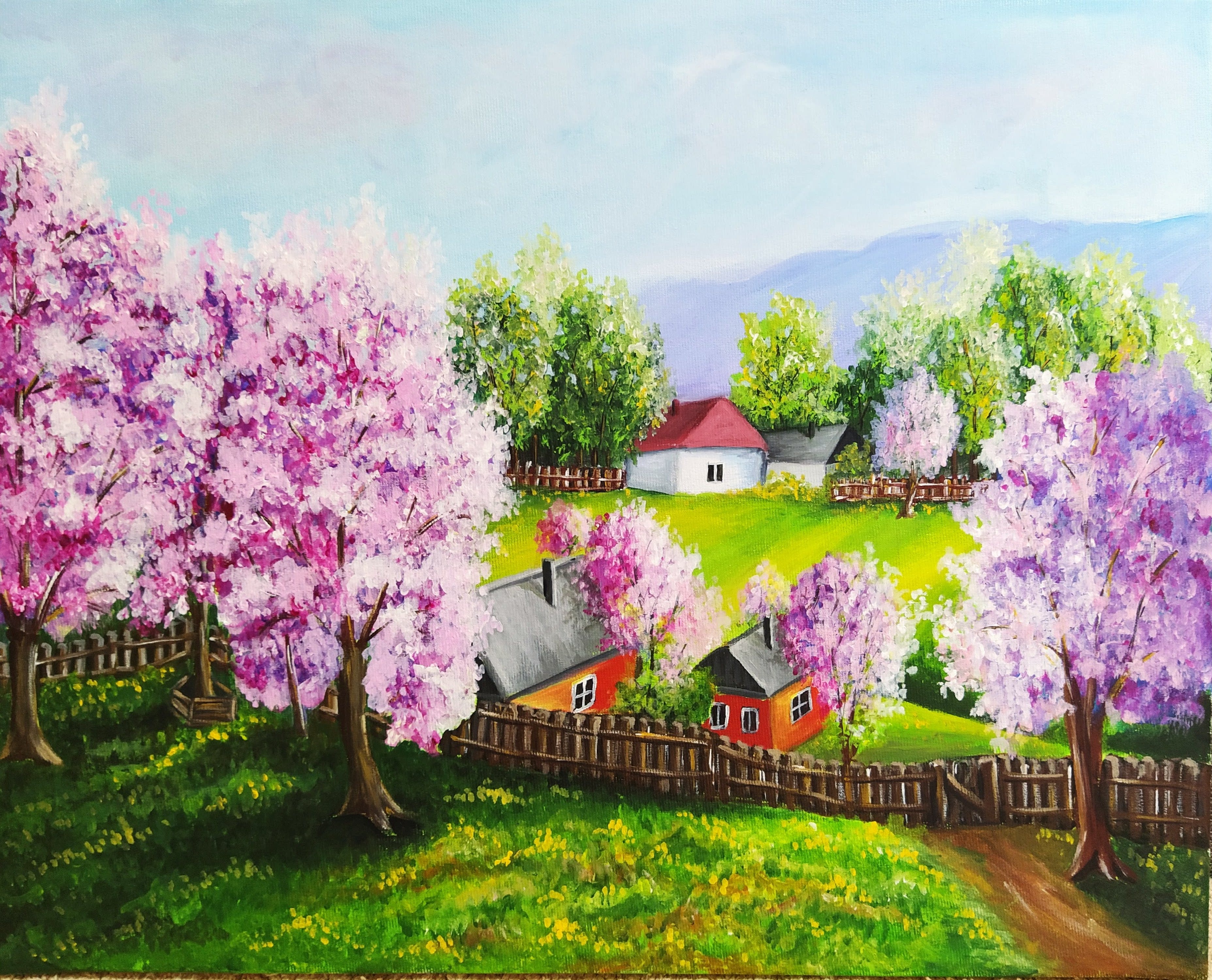 Dodaj svetu malo boje, 2021, Acrylic on canvas
