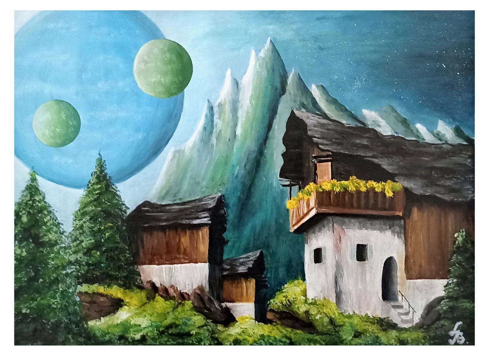 Mountain Peak, 2023, Acrylic on canvas