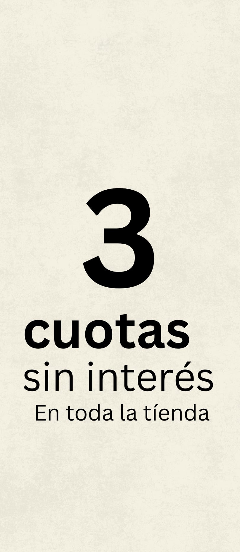 3 cuotas sin interés