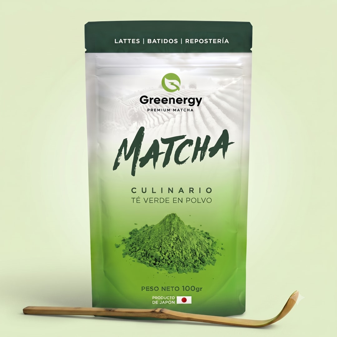 Kit Matcha Greenergy Culinario 100 g + Chasen Largo + Chashaku de Bambú ceremonial premium — Kokora Matcha