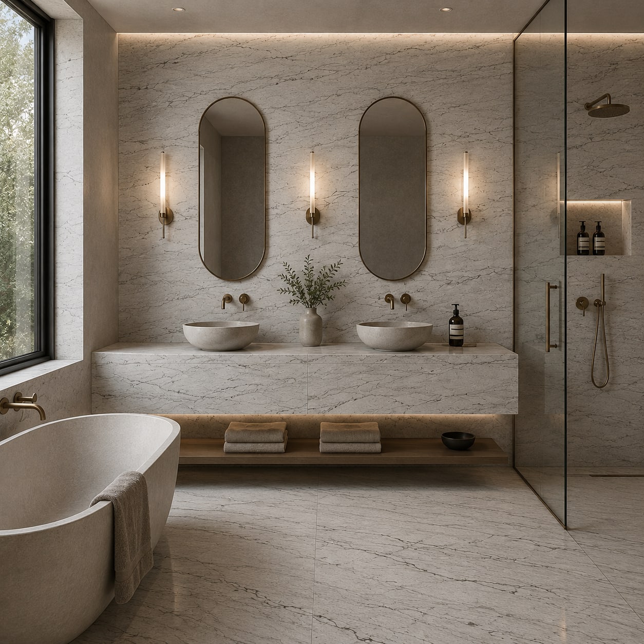 Artist impression of Opus quartzite in an interior setting