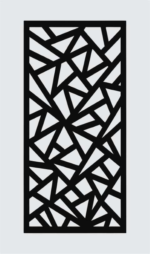 Geometric Floral Repeating Lattice Jali Design – CNC Laser Cut Vector Panel
