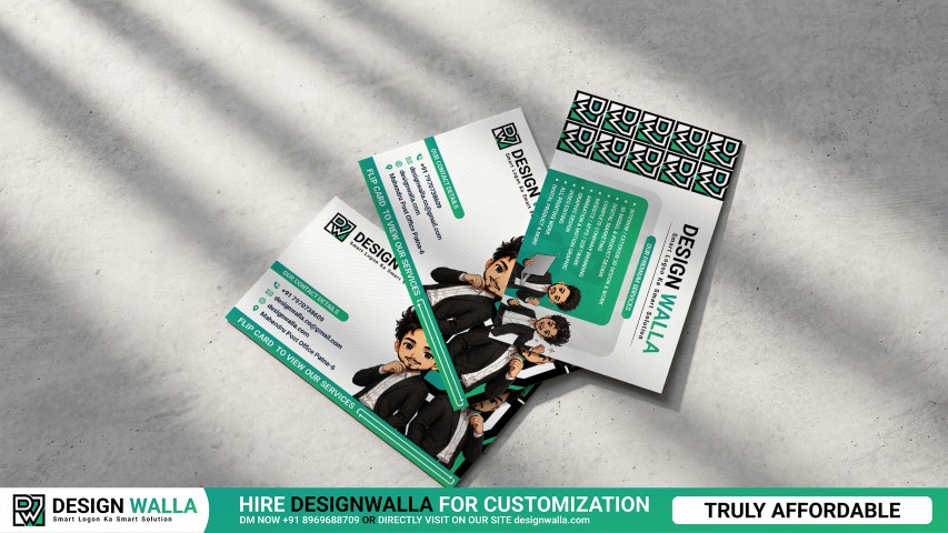 Realistic Multi-Card Business Card Mockup - Creative Agency Branding Presentation