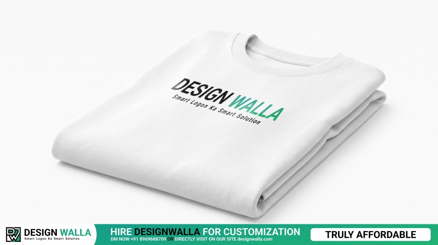 Premium Folded White T-Shirt Mockup – Angled Flat-Lay View