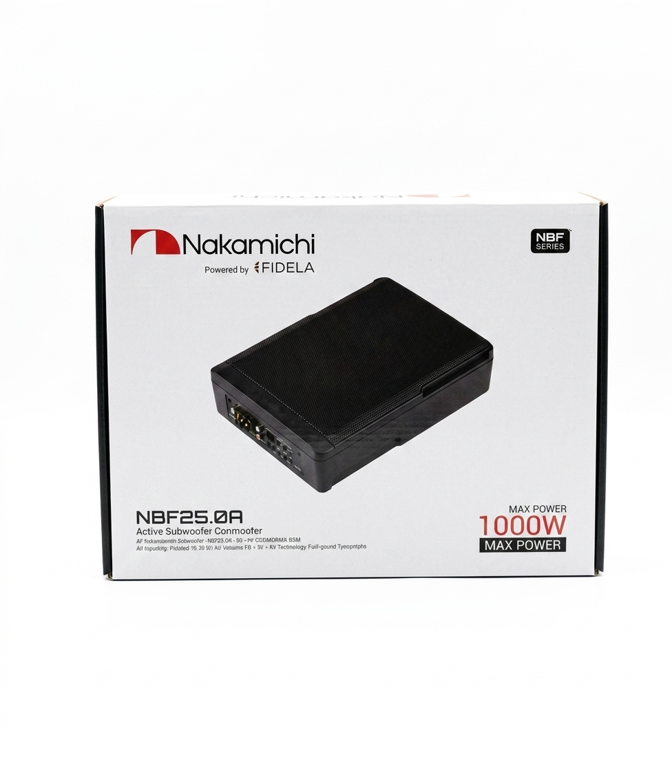 爆音MAX1000W 小型ウーファーBOX Nakamichi NBF25.0A 爆音MAX1000W 小型ウーファーBOX Nakamichi NBF25.0A 車