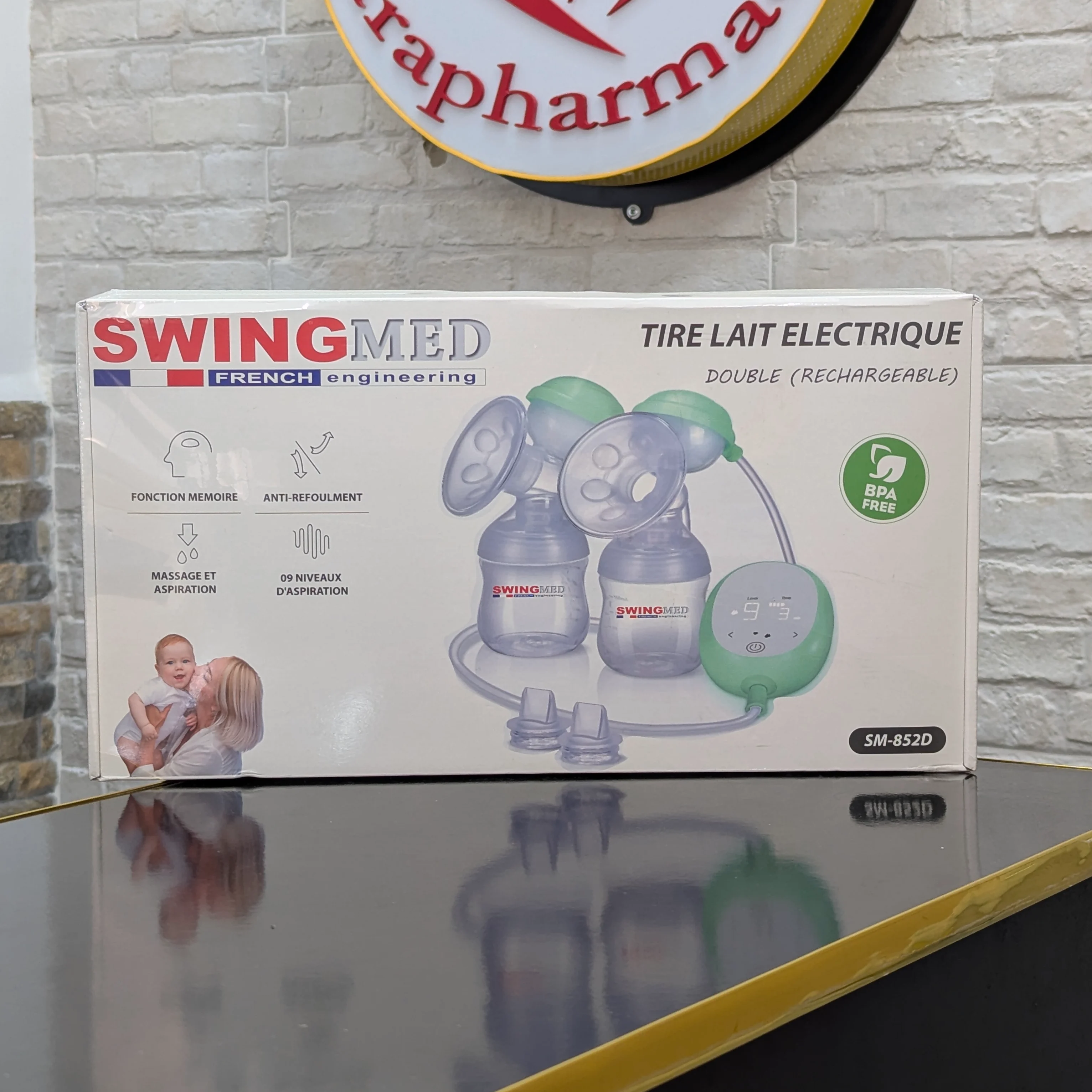 Tire-Lait Électrique Double Rechargeable SWINGMED SM-852D