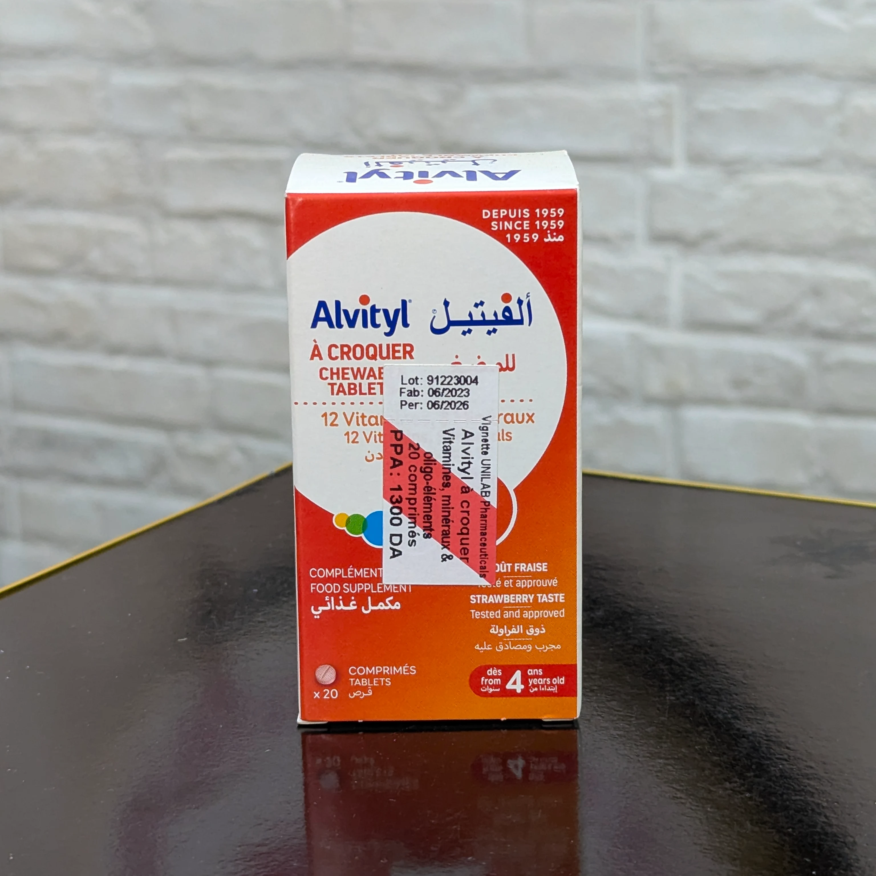 Alvityl® À Croquer – 20 Comprimés Goût Fraise